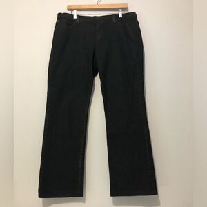 LRL Ralph Lauren Gold Sparkle Black Denim Women's Size 14 Jeans